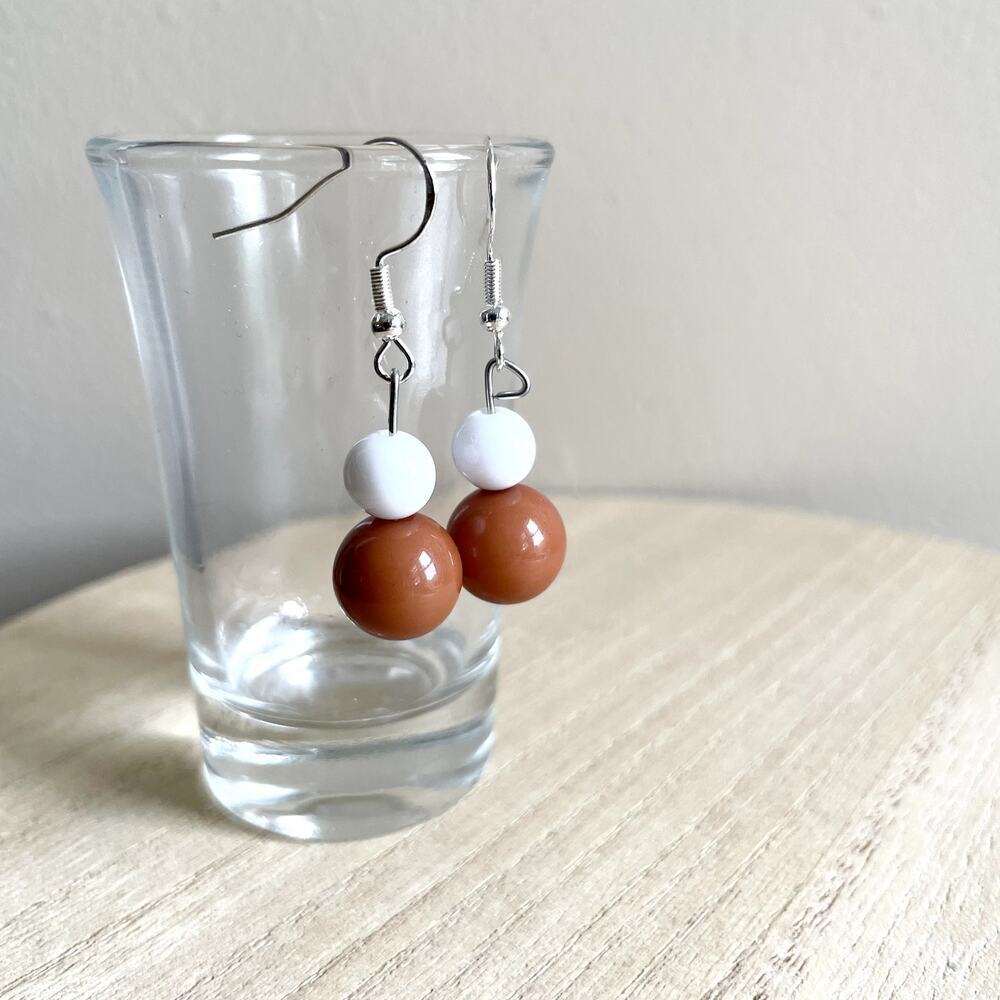 Rosaline Beaded Earrings NWT handmade metallic delicate lightweight vintage stat